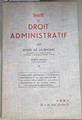 Traite de Droit Administratif 1 sixiéme Editión | 169276 | Andre De Laubadere