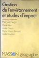 Gestion de l'environnement et études d'impact | 182308 | Maryse Guigo