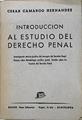 Introducción al estudio del derecho penal | 94026 | Camargo Hernández, César