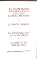 La Noche de San Daniel y otros Vol. XII La neutralidad Española en la segunda guerra Mundial. | 188477 | Enrique López Castellón/Varios Autores