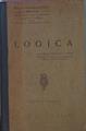 Logica. Edición Oficial. (Libros De Texto Para Los Institutos De Segunda Enseñanza. B | 60282 | González Y González Emilio