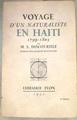 Voyage d'un naturaliste en Haïti 1799-1803 | 179242 | M. E. Descourtilz