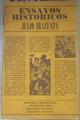 Ensayos históricos El año XX. Rosas. Estanislao López. Alberdi. Paz. Guido Spano. | 180194 | IRAZUSTA, Julio