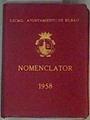 Nomenclator 1958 Excmo. Ayuntamiento de Bilbao | 160929 | Excmo. Ayuntamiento de Bilbao