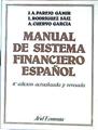 Manual De Sistema Financiero Español | 50511 | Parejo Gamir J A