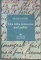 Una letra femenina azul pálido | 187159 | Franz Werfel