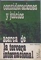 consideraciones y juicios acerca de la tercera internacional | 175760 | Angel Pestaña