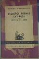Pequeños poemas en prosa - Críticas de arte | 155161 | Carlos Baudelaire/Enrique Díez-Canedo y, Traducción del francés Pequeños poemas en prosa/Manuel Granell, Traducción del francés Critica se Arte
