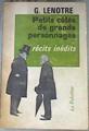 Petits côtés de grands personnages | 176557 | G. Lenotre