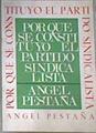 Por qué se constituyó el partido sindicalista | 177013 | Pestaña Nuñez, Angel