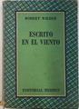Escrito en el viento | 71418 | Wilder, Robert