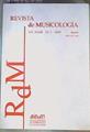 RDM, REVISTA DE MUSICOLOGÍA, VOL XXXII, Nº 1, 2009 | 161799 | VVAA