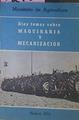 Diez Temas Sobre Maquinaria Y Mecanización | 52105 | Vvaa