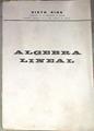 Álgebra lineal | 170934 | Sixto Ríos