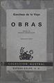 Garcilaso de la Vega: Obras | 148302 | Garcilaso de la Vega