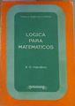 Lógica para matemáticos | 168088 | Hamilton, A. G.