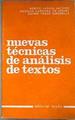 Nuevas Tecnicas De Analisis De Textos | 13133 | Angeles Cardona, Varela Jacome Benito/Xavier Fages