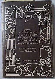 Estado de las fábricas, comercio, industria y agricultura en las montañas de Santander (S. XVIII) | 128316 | Martínez Vara, Tomás