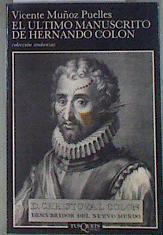 El último manuscrito de Hernado Colón | 181121 | Muñoz Puelles, Vicente