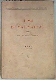 Curso de Matematicas Tomo I | 171095 | Jose Maria Iñiguez Almech