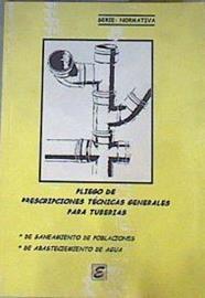 Pliego de prescripciones técnicas generales para tuberias | 168067 | Varios