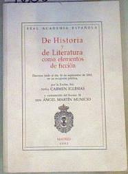 De Historia y de Literatura como elementos de ficción | 168309 | Ángel Martín Municio, Carmen Iglesias