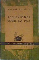 Reflexiones sobre la paz | 168763 | Madame de Staël