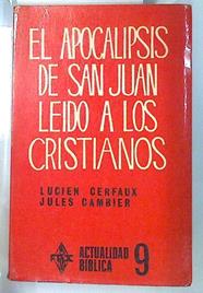 El Apocalipsis de San Juan leido a los cristianos | 134554 | Lucien Cerfaux/Jules Cambier