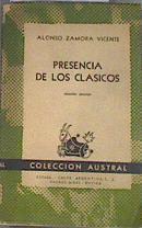 Presencia de los clásicos | 170346 | Zamora Vicente, Alonso