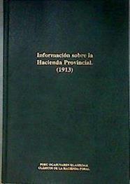 Información sobre la hacienda provincial | 187324 | Introducción y edición Eduardo Alonso Olea