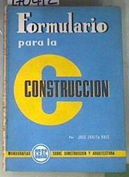 Formulario para la construcción | 170412 | José Zurita Ruiz