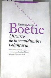 Discurso de la servidumbre voluntaria | 179170 | La Boëtie, Etienne de
