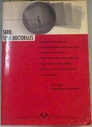 Criterios sobre la reintegración de lagunas en obras de arte y trascendencia del estuco en el result | 167436 | Legorburu Escudero, Pilar