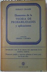 Elementos de la teoría de probabilidades y aplicaciones | 128421 | Cramer, Harald
