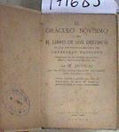 El Oráculo Novísimo o sea El Libro de los Destinos fue propiedad exclusiva del Emperador Napoleon | 171685 | M. Sonnini