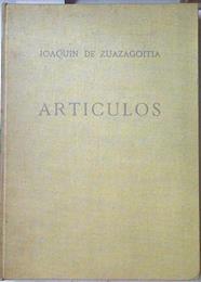 Artículos | 60071 | Zuazagoitia Joaquín De