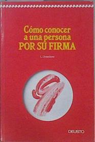 Cómo conocer a una persona por su firma | 152125 | Uyttenhove, Luc