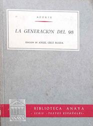 La generación del 98 | 188316 | Azorin/Angel Cruz Rueda (edición de )