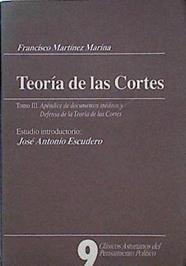 Teoría de las Cortes Tomo III Apéndice de documentos inéditos | 144288 | MArtínez Marina, Francisco