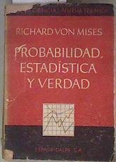 Probabilidad, estadística y verdad | 183254 | Von Mises,Richard