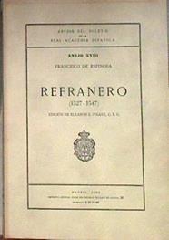 Refranero (1527-1547) ANEJO XVIII | 184216 | Francisco de ESPINOSA