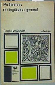 Problemas de lingüística general | 156981 | Benveniste, Émile