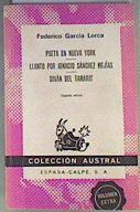 Poeta en Nueva York.Llanto por Ignacio Sánchez Mejías.Diván Tamarit | 162436 | García Lorca, Federico