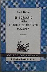 El Corsario.  Lara. El sitio de Corinto. Mazeppa | 148265 | Lord Byron