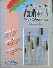La Biblia De Wordperfect 6 Para Windows | 44378 | Que Development Group
