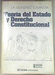 Teoría del estado y derecho constitucional | 92755 | González Casanovas, José Antonio