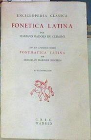 Fonética latina | 84720 | Bassols de Climent, Mariano