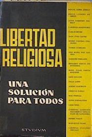 Libertad religiosa una solución para todos | 94543 | López Jordán, Rafael