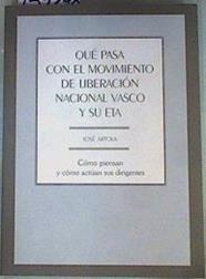 Qué pasa con el MLNV movimiento de liberación nacional vasco y su ETA Cómo pìensan y actuan sus diri | 159290 | Artola Barrenechea, José María