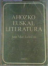 Ahozko euskal literatura | 161936 | Lekuona, Juan Mari